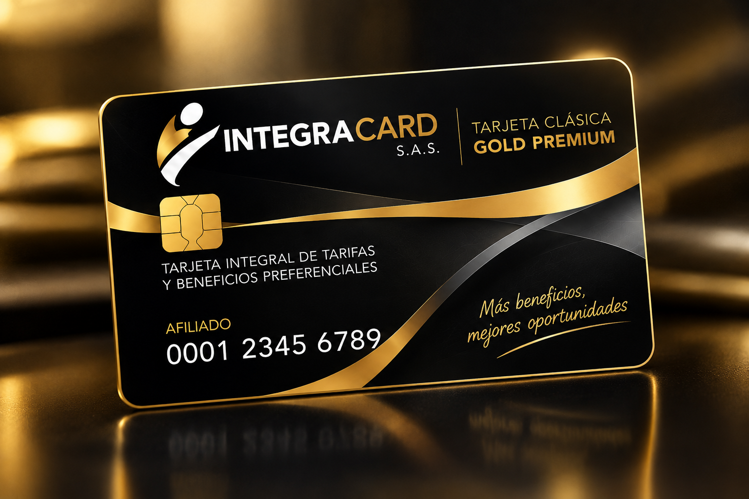 Tarjeta Clásica Gold Premium de Integra Card S.A.S.